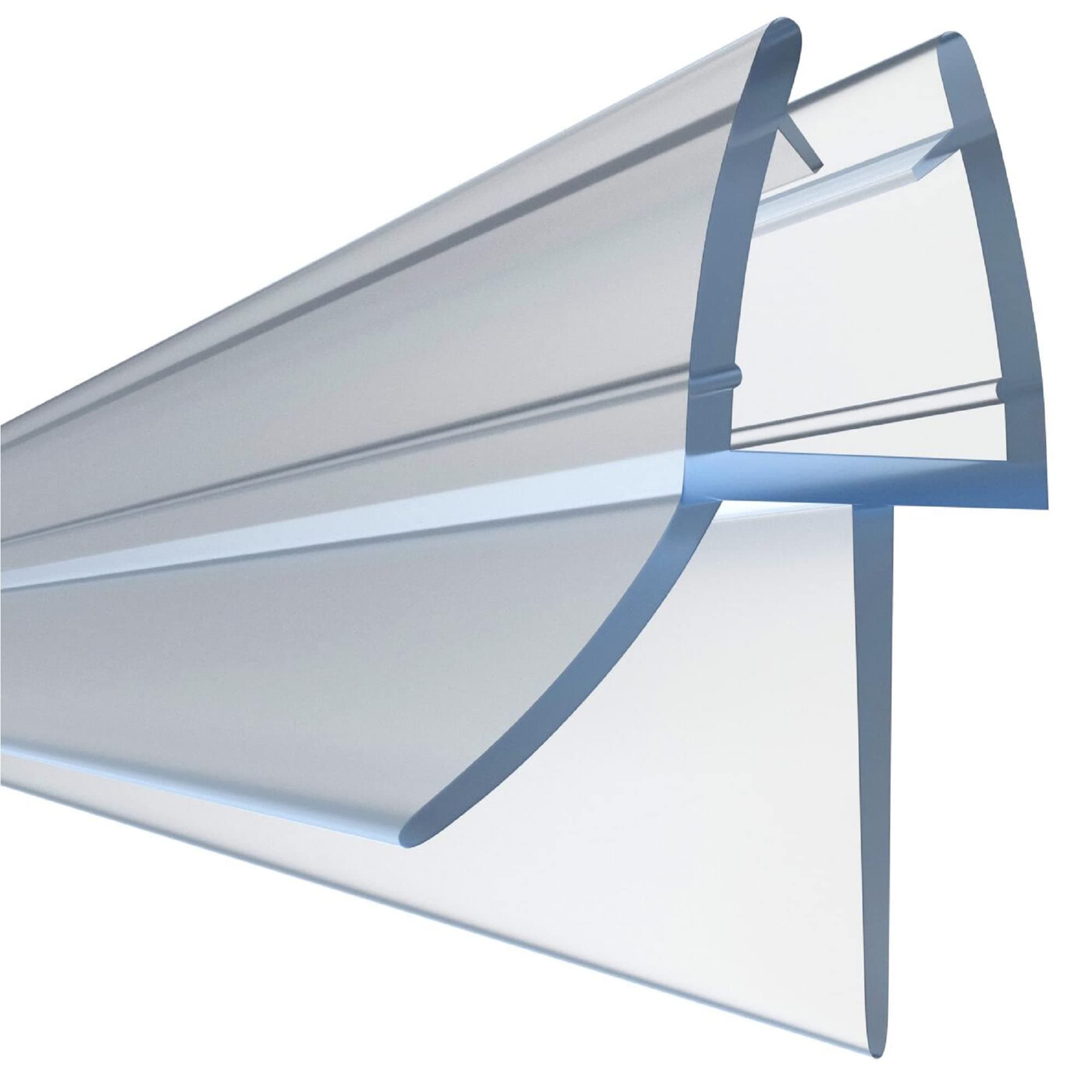 HNNHOME Clear Bath Shower Screen Door Seal Strip for 4-6mm Glass Up to 18mm Gap (Straight)