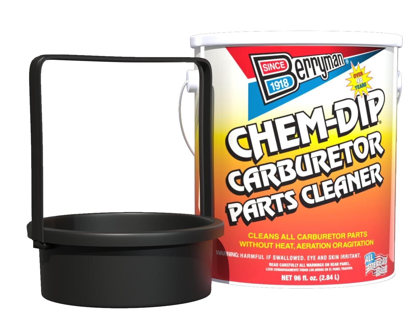 Berryman Chem-Dip Carburetor Bucket, 3 Quarts, Plastic