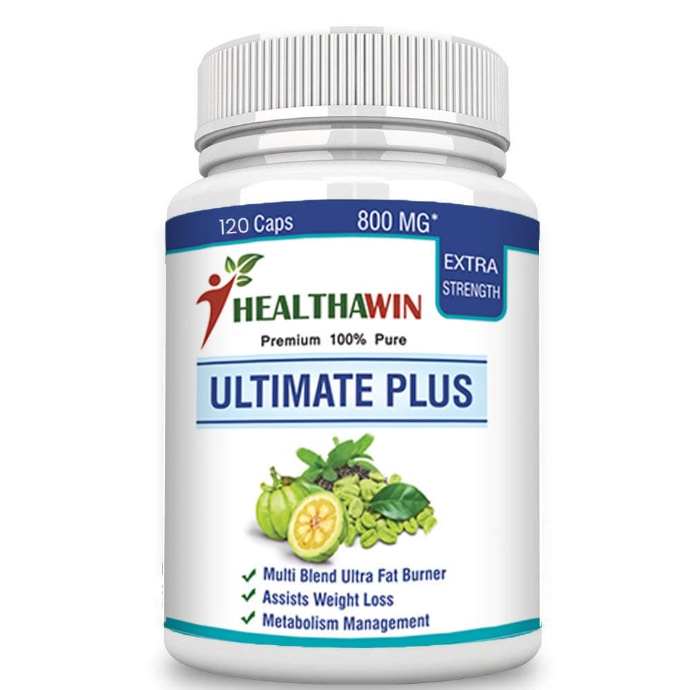 Healthawin Ultimate Plus Natural Fat Burner, Weight Loss, Metabolism Management 800 MG - 120 Capsules