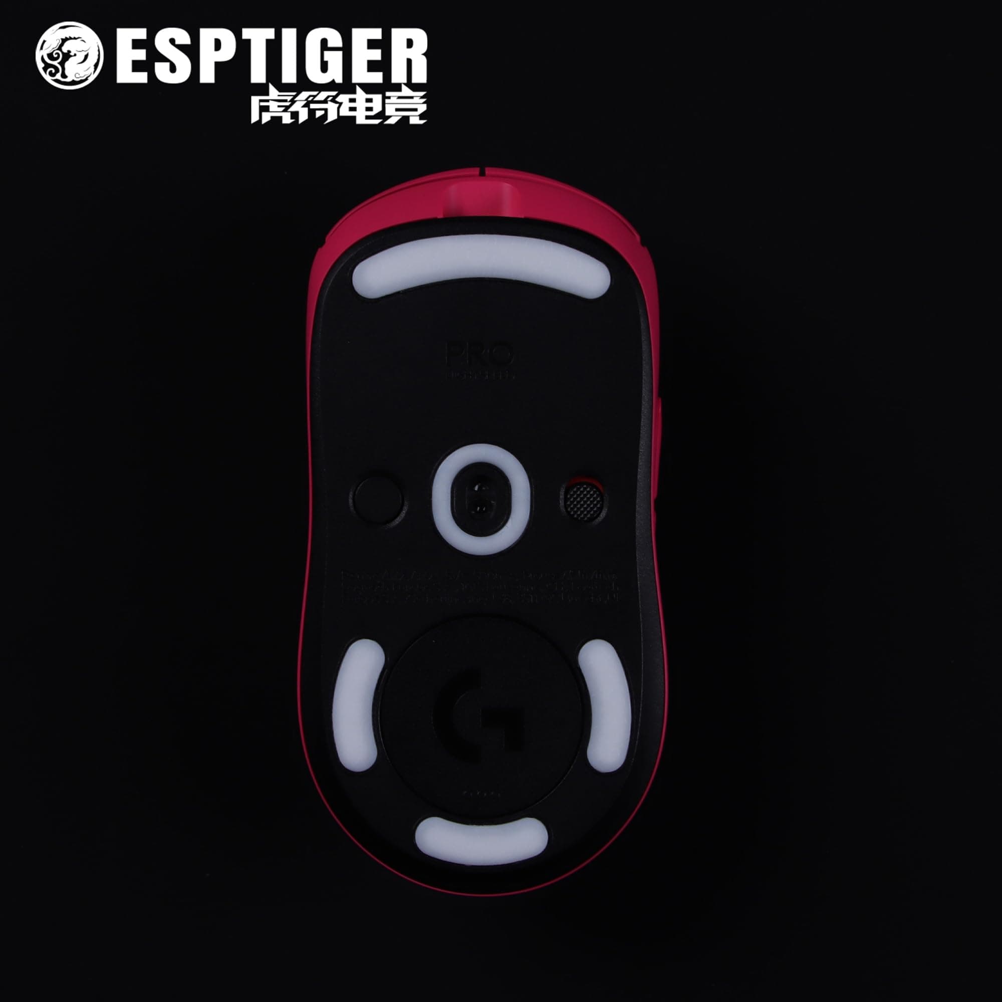 ESPTIGER Snow Mouse Skates for Logitech G PRO Wireless/2 Lightspeed - PTFE, Tactile Control, 3M Adhesive, White