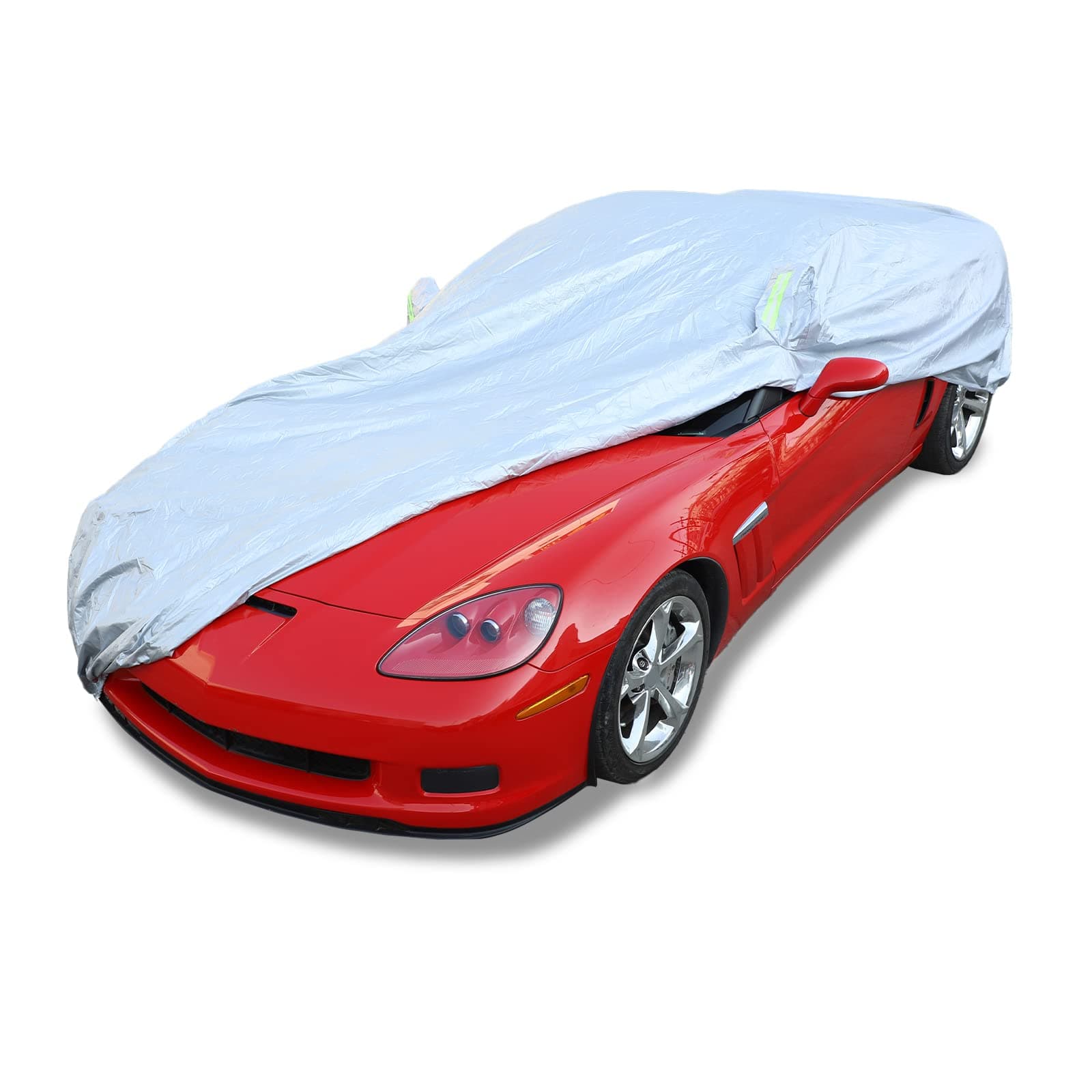 PIUGILH Car Cover Waterproof All Weather Rain Snow UV Sun Hail Protector Full Exterior Covers Compatible with Corvette C6 Z06 ZR1 2005-2013