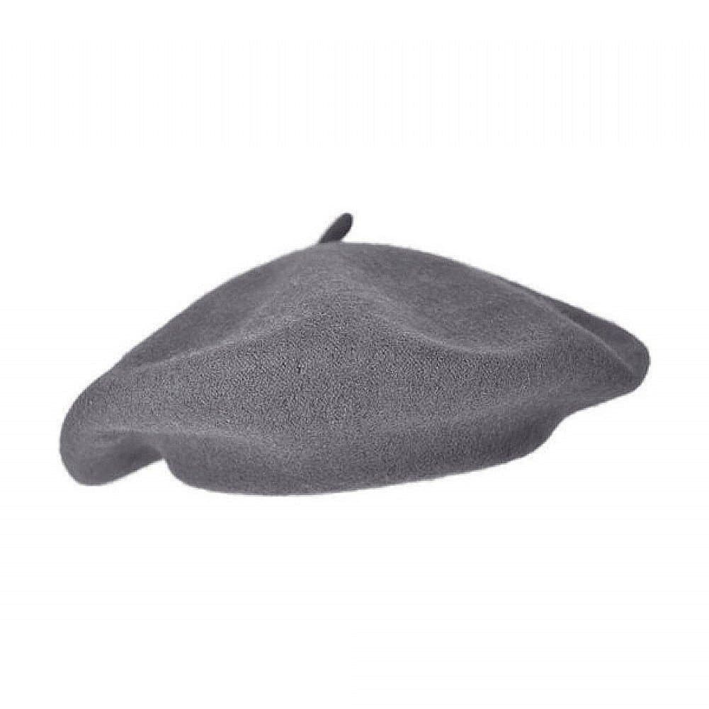 True Wool Beret Light Charcoal / Gray For Women