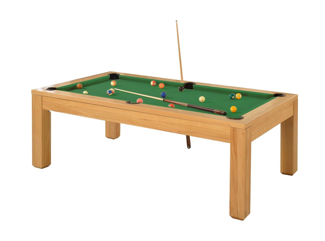 Strikeworth Precision Solid Oak 7ft Slate Bed Pool & Dining Table