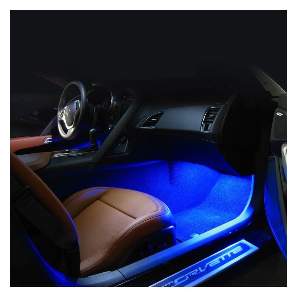 West Coast Corvette / CamaroC7 Stingray Footwell LED Lighting Kit (Blue Super Bright)