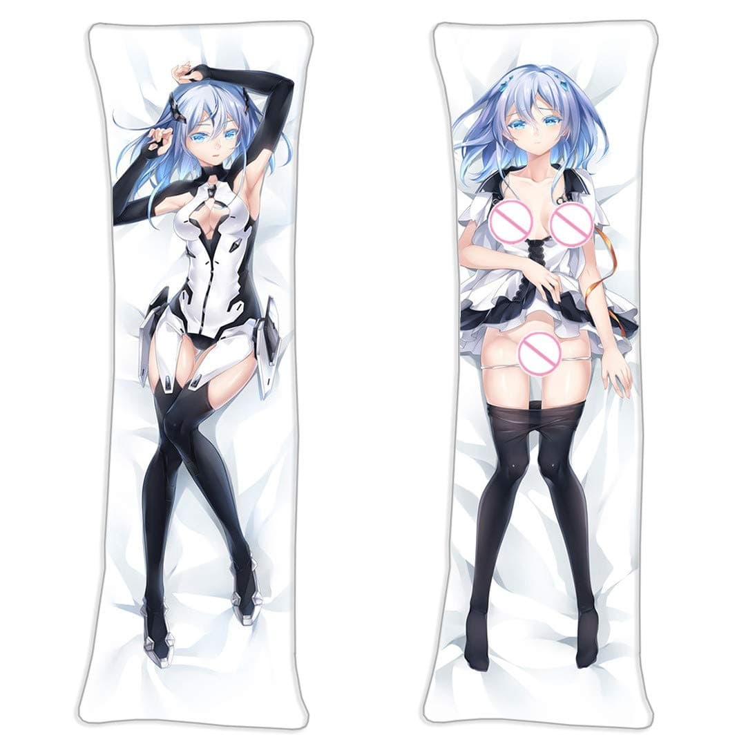 Luckyq Lacia BEATLESS Black Monolith HIE Type-005 Anime Hugs Pillow Covered Zipper Body Pillow Case Soft Cover Japanese Textile & Smooth Knit Pillowcases 180 x 60cm(70.9in x 23.6in)