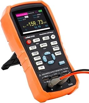 Handheld LCR Meter 100Hz-100KHz, 0.2% Accuracy, Digital Bridge Multimeter for Capacitance, Inductance, Resistance Testing, with ESR Calibration Ideal for Engineers and Technicians (4080)