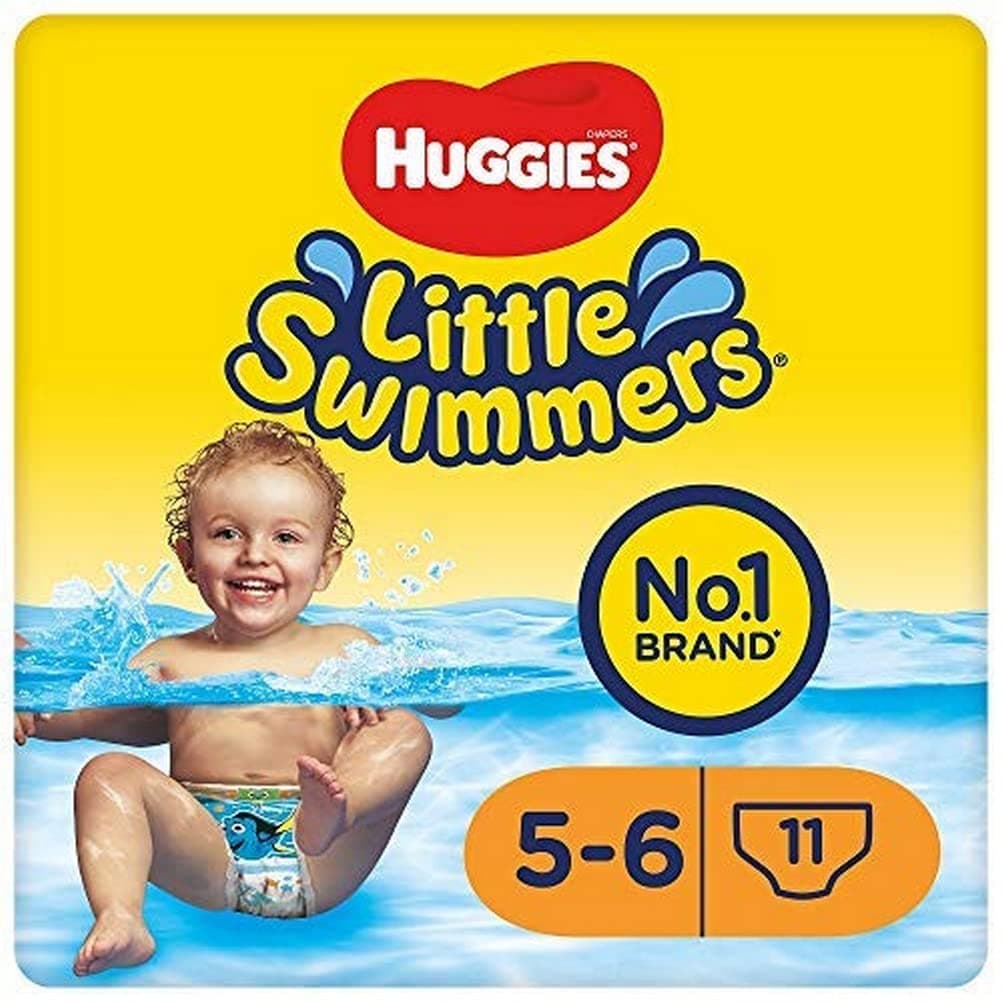 Little Swimmers, Swim Nappies, Size 5-6 - 33 Pants - Maximum Protection Swimming Nappies with Leak Guards - All-Round Stretchy Waistband