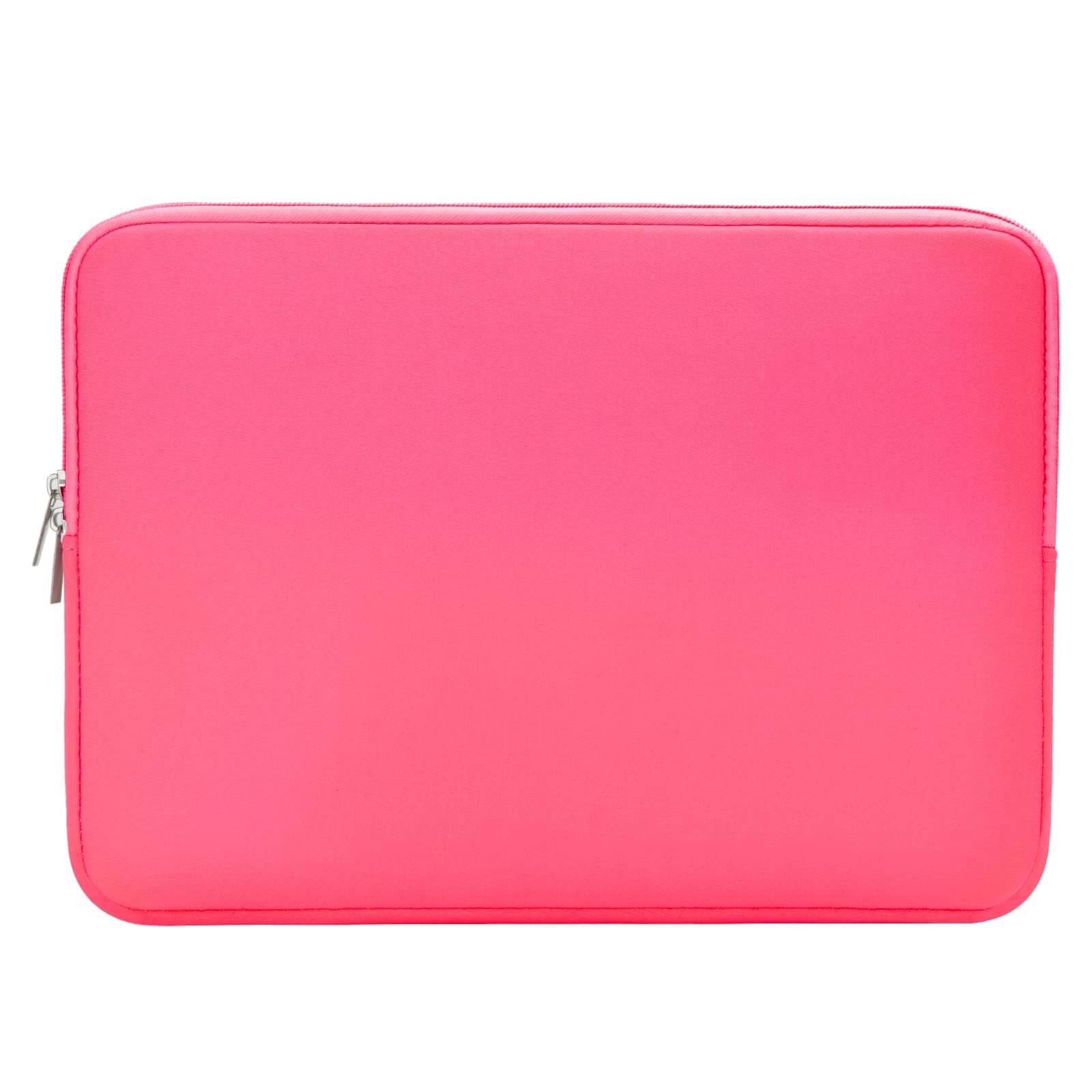 RAINYEAR 14 Inch Laptop Sleeve Case Protective Soft Padded Zipper Cover Carrying Computer Bag Compatible with 14" Notebook Chromebook Tablet Ultrabook (Bright Pink)