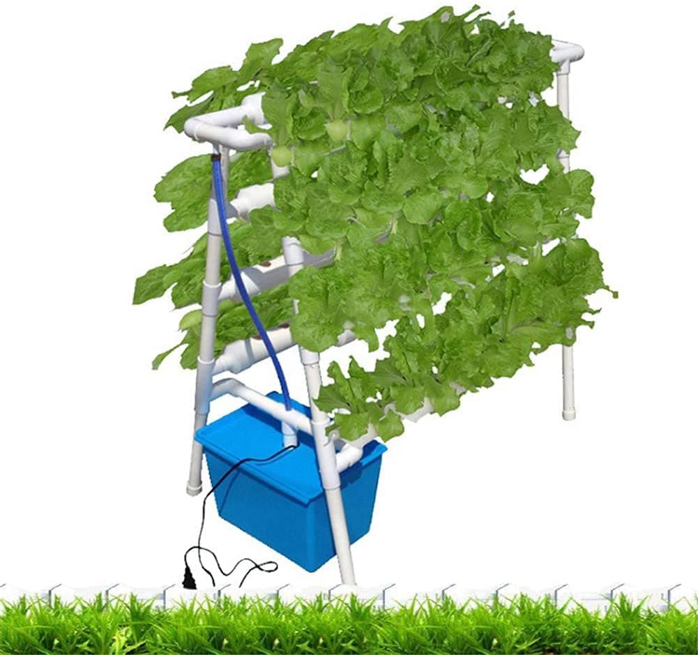 Dubkart Hydroponic Grow Kit, 4 Layer / 8 Pipes PVC Hydroponic Growing System