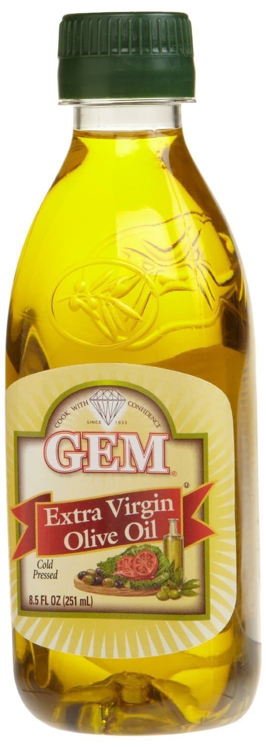 GemExtra Virgin Olive Oil, 8.5-ounce Pet Bottles (Pack of 2)