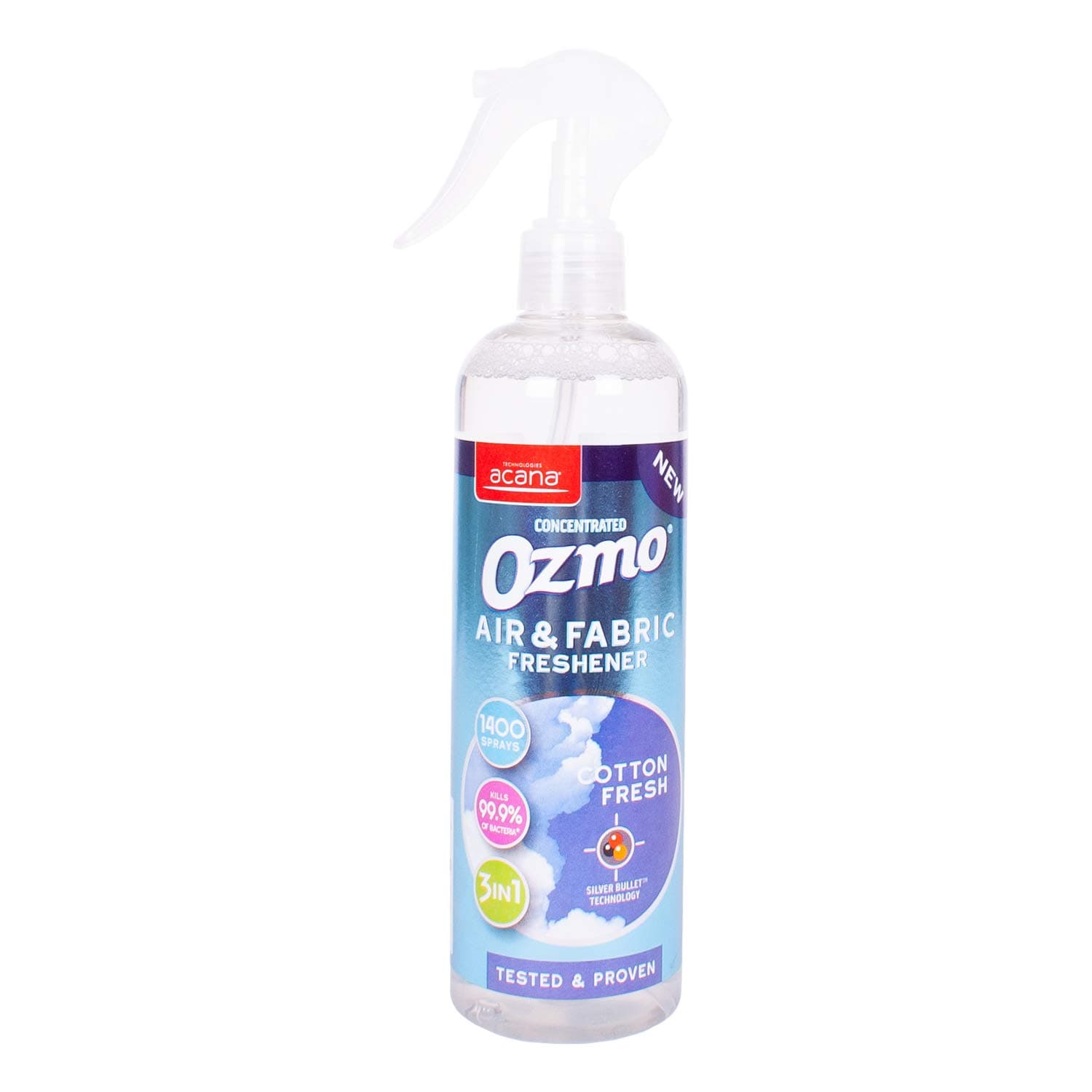 Ozmo 3in1 Air & Fabric Freshener 400ml Cotton Fresh