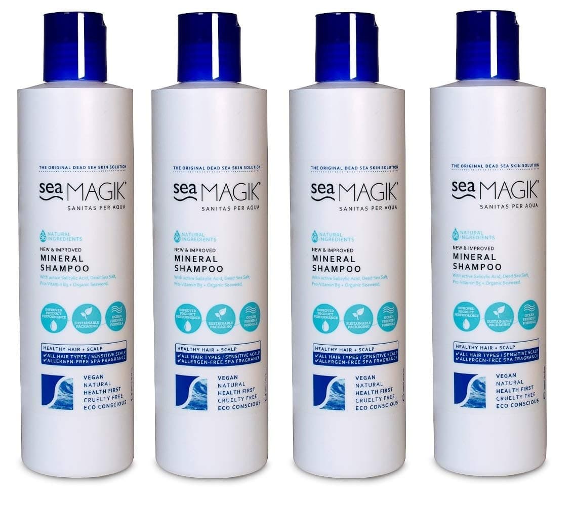 (4 PACK) - Dead Sea Spa Magik - Mineral Shampoo | 330ml | 4 PACK BUNDLE