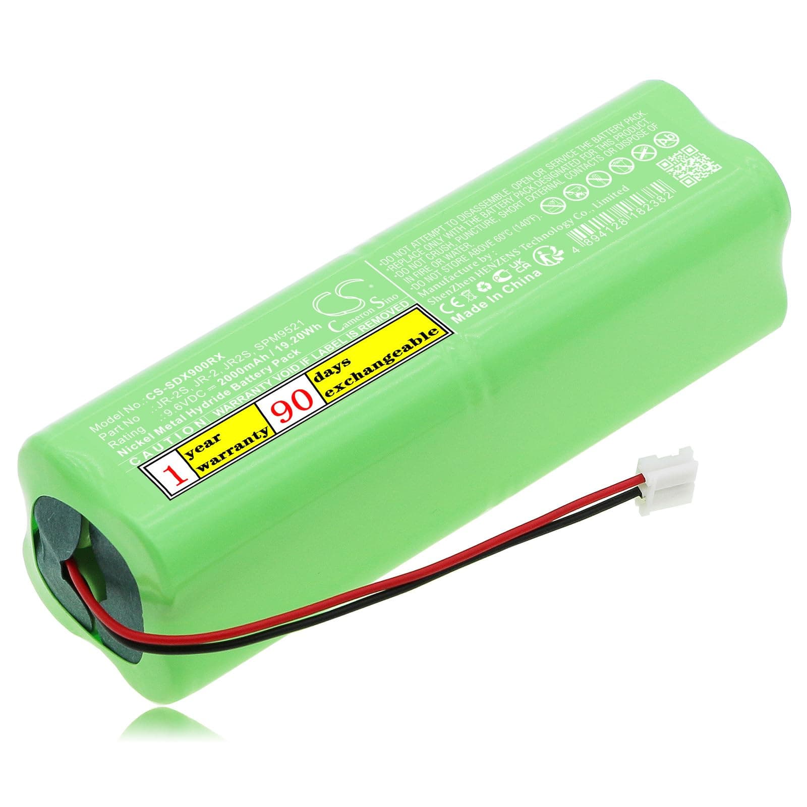 Spektrum DX7 XP662S Replacement Battery for Transmitter JR 11X DX6 Transmitter X9303 XP8103A XP6102 XP9103 XP662 JRPB5011 JR-A JR-2S JR-2 JR2 JR2S SPM9521/9.6V/2000mAh,Battery