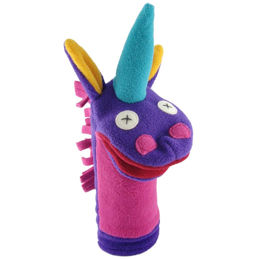 Cate and Levi & - Fleece Puppet - made in Canada - Great for Storytelling (Magical Unicorn)