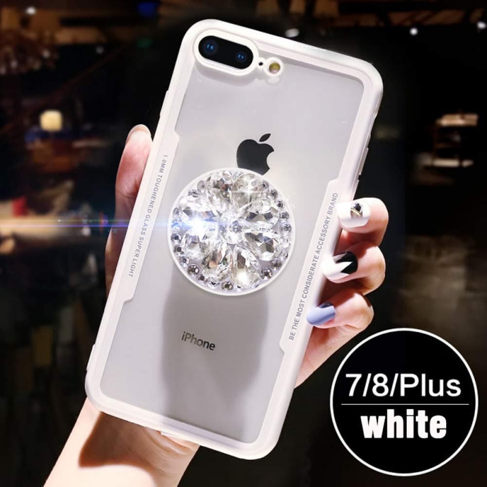 JVIJKHUY Mobile phone accessories Bling 3D Diamond Bracket soft case for iphone X XR XS MAX 6 7 8 plus cover for Samsung galaxy S7edge S8 S9 Note 8 9 capa