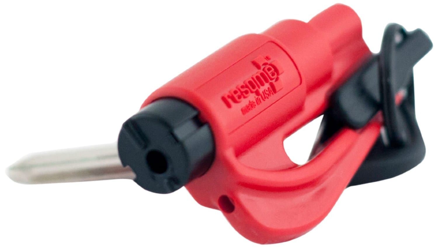 ResQme Keyring rescue tool Seatbelt cutter and glass breaker (Red)