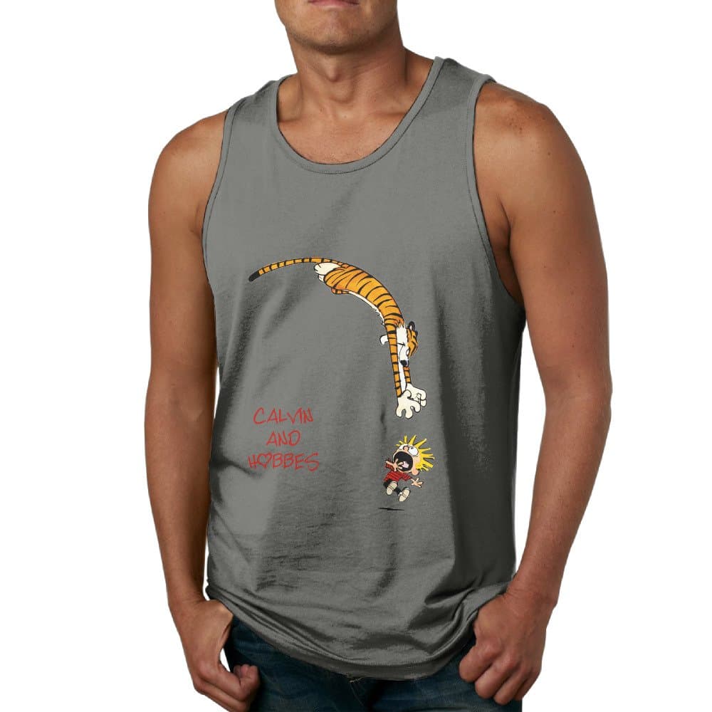 Calvin And Hobbes Men Tank Top T Shirt