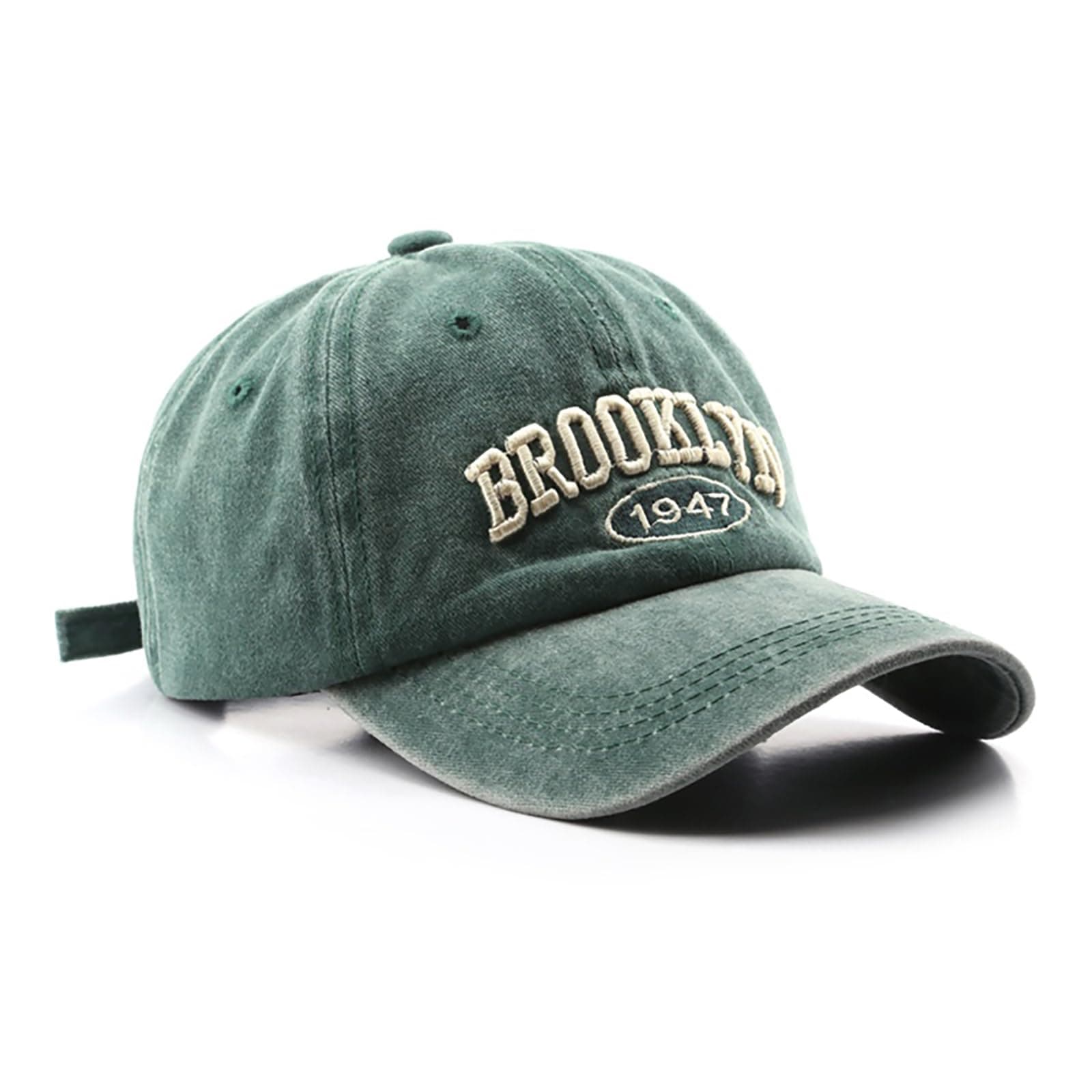 Brooklyn Hat Vintage Brooklyn 1947 Dad Hat Washed Cotton Unstructured Baseball Cap for Men & Women
