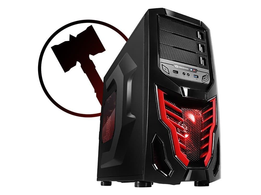 Ironside Minion Ultra - Budget Gaming PC Red Desktop 5 Year Warranty AMD Quad Core, GTX 960 2GB, 16GB Memory, 2TB, Windows 10