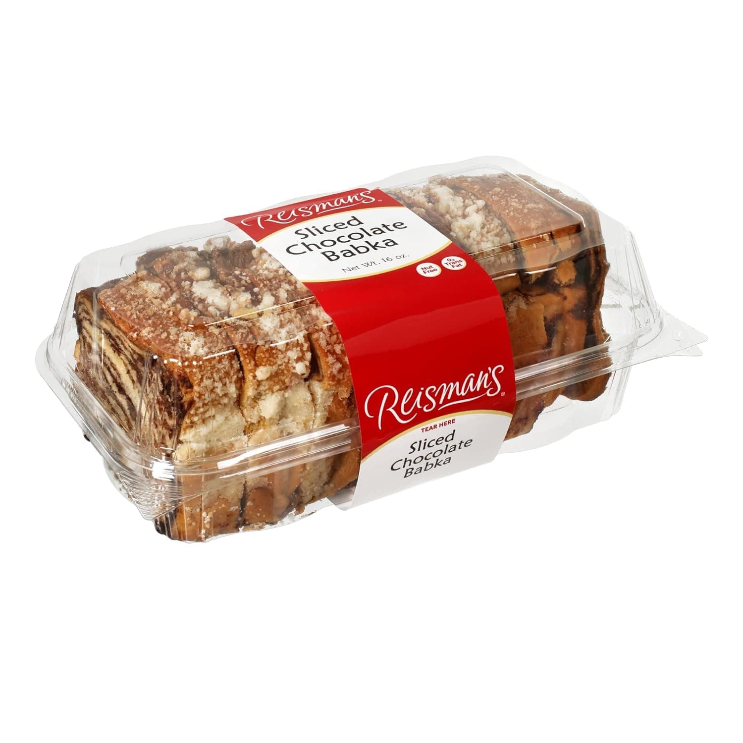 Chocolate Babka Cake, Fresh Dessert, Nut-Free and Dairy-Free Chocolate Cake, OU Kosher-Certified Babka Bread, 1 lb, Pack of 1