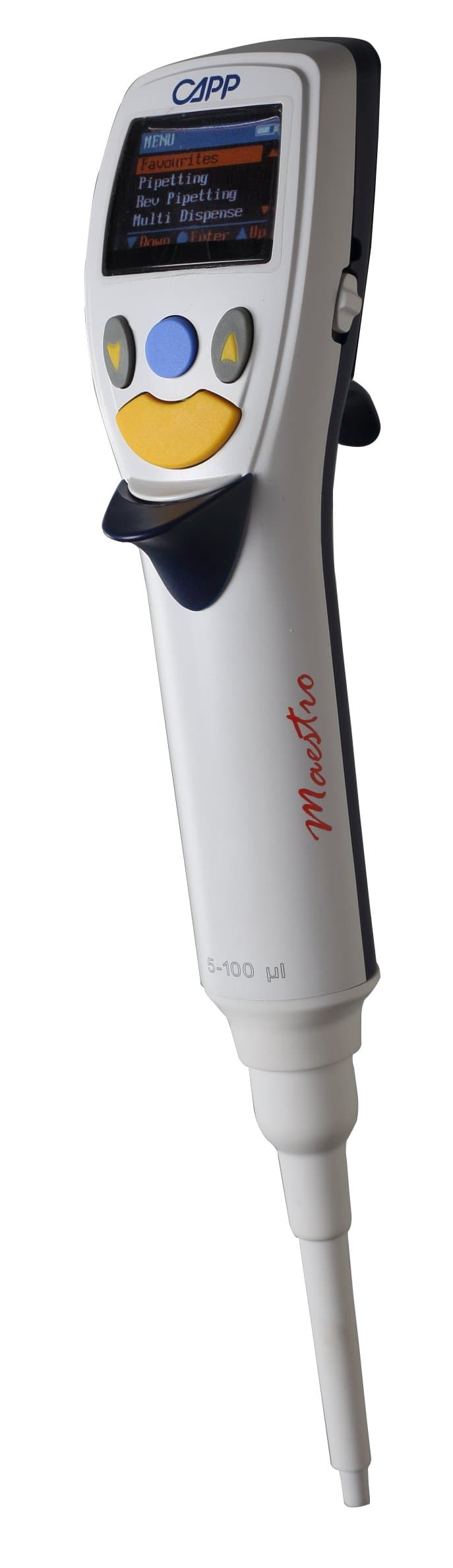 CAPP Maestro Single Channel Electronic Pipette, 5-100µl (M100-10)