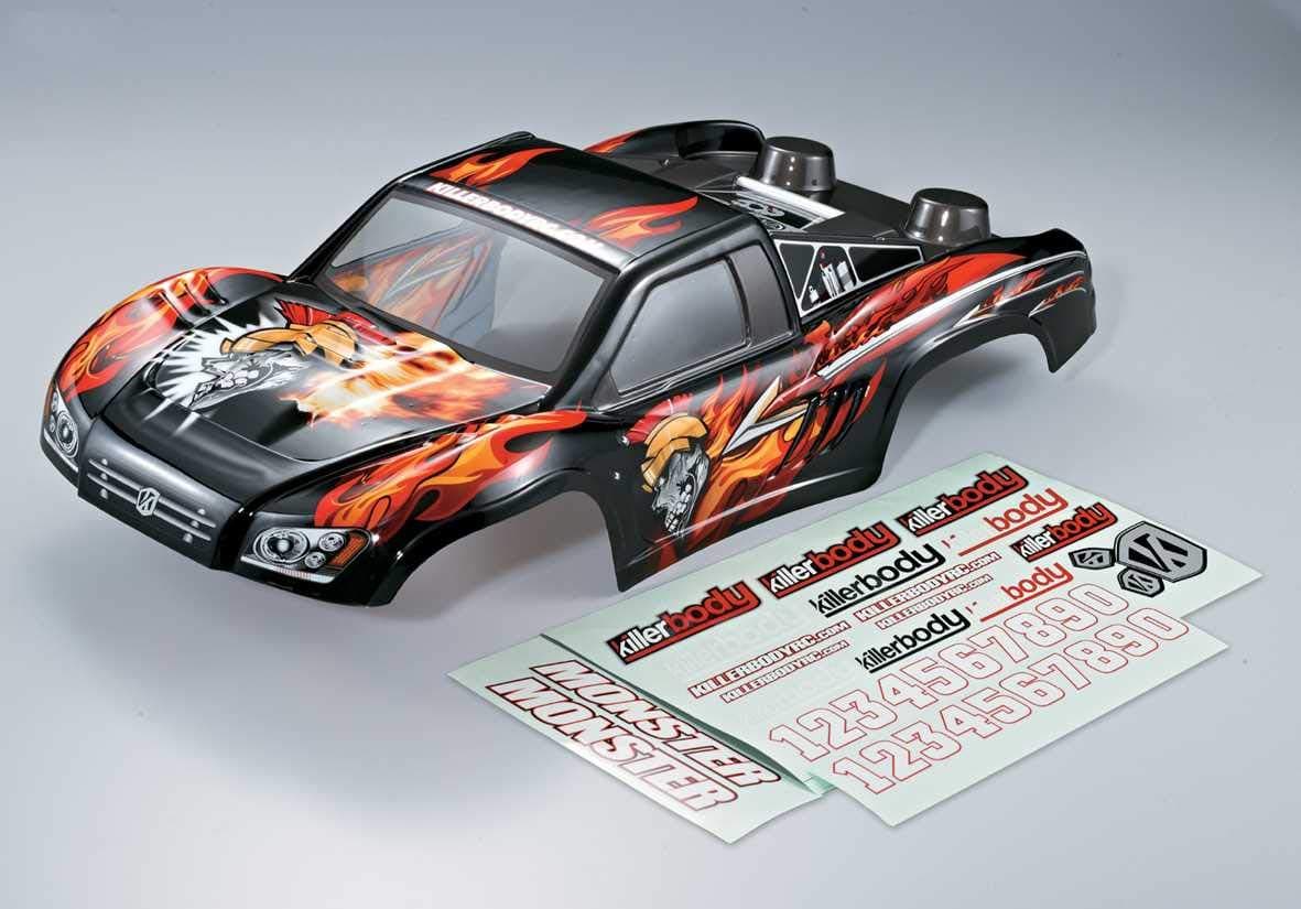 #48035 Short Course Truck Finished Body Shell Monster Mars Graphics (Printed)