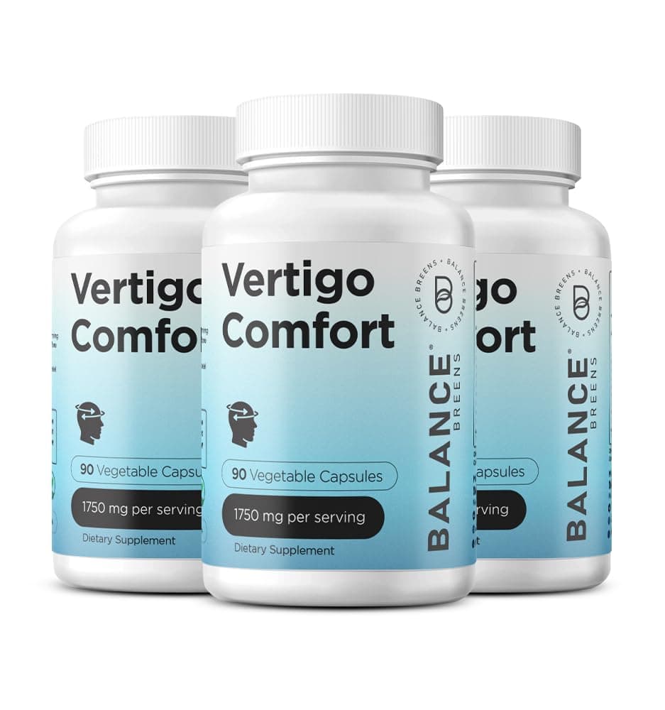 Vertigo Relief Supplement 1750mg, 90 Capsules - Natural Support for Motion Sickness, Dizziness, Tinnitus, Migraines, Inner Ear Balance (Pack of 3)