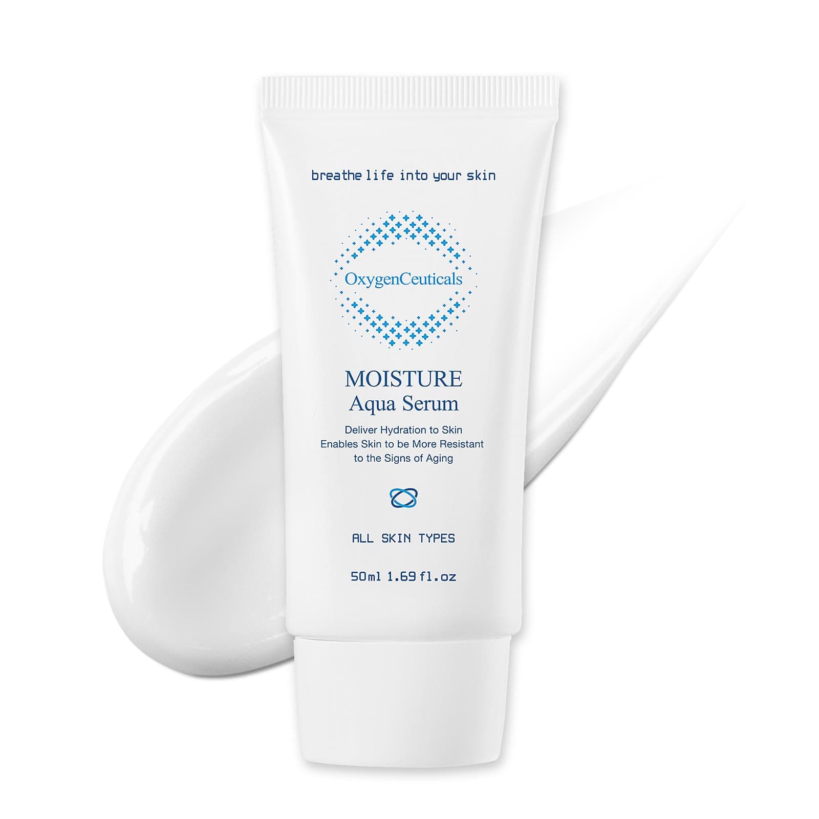 Moisture Aqua Serum – Deep Hydrating & Moisturizing Serum with Hyaluronic Acid & Jojoba Oil, Non-Irritating Formula suitable for Dry, Oily & Acne-Prone Skin. 1.69 fl.oz (50ml)