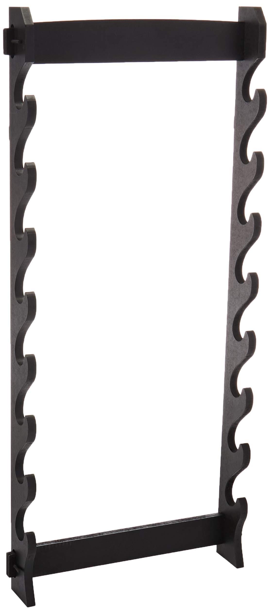 BladesUSA WS-8W 8-Tier Wall Mount Sword Stand, Black