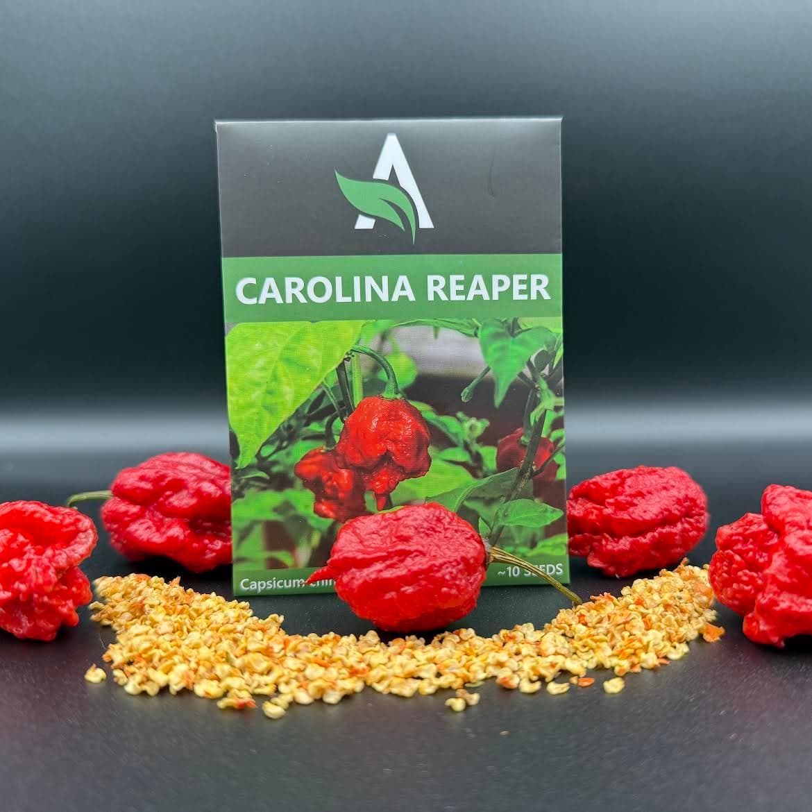 Carolina Reaper Seeds – World’s Hottest Pepper – Heirloom Quality, 10+ Seeds Per Pack