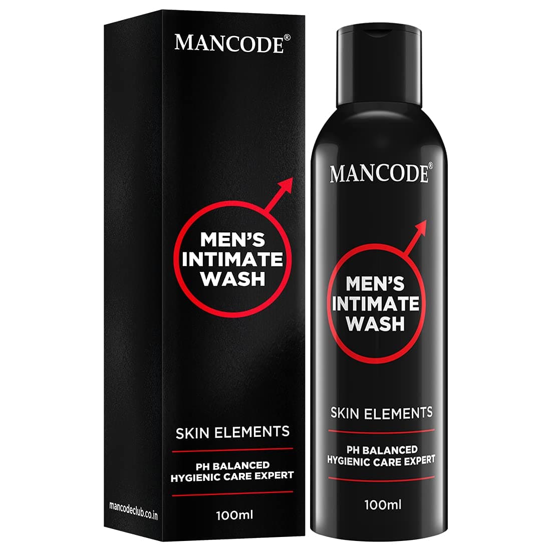 MAN CODE Intimate Wash For Men, Personal Intimate Hygiene, Prevents Itching - Irritation And Dryness Caused By Sweating - 100Ml