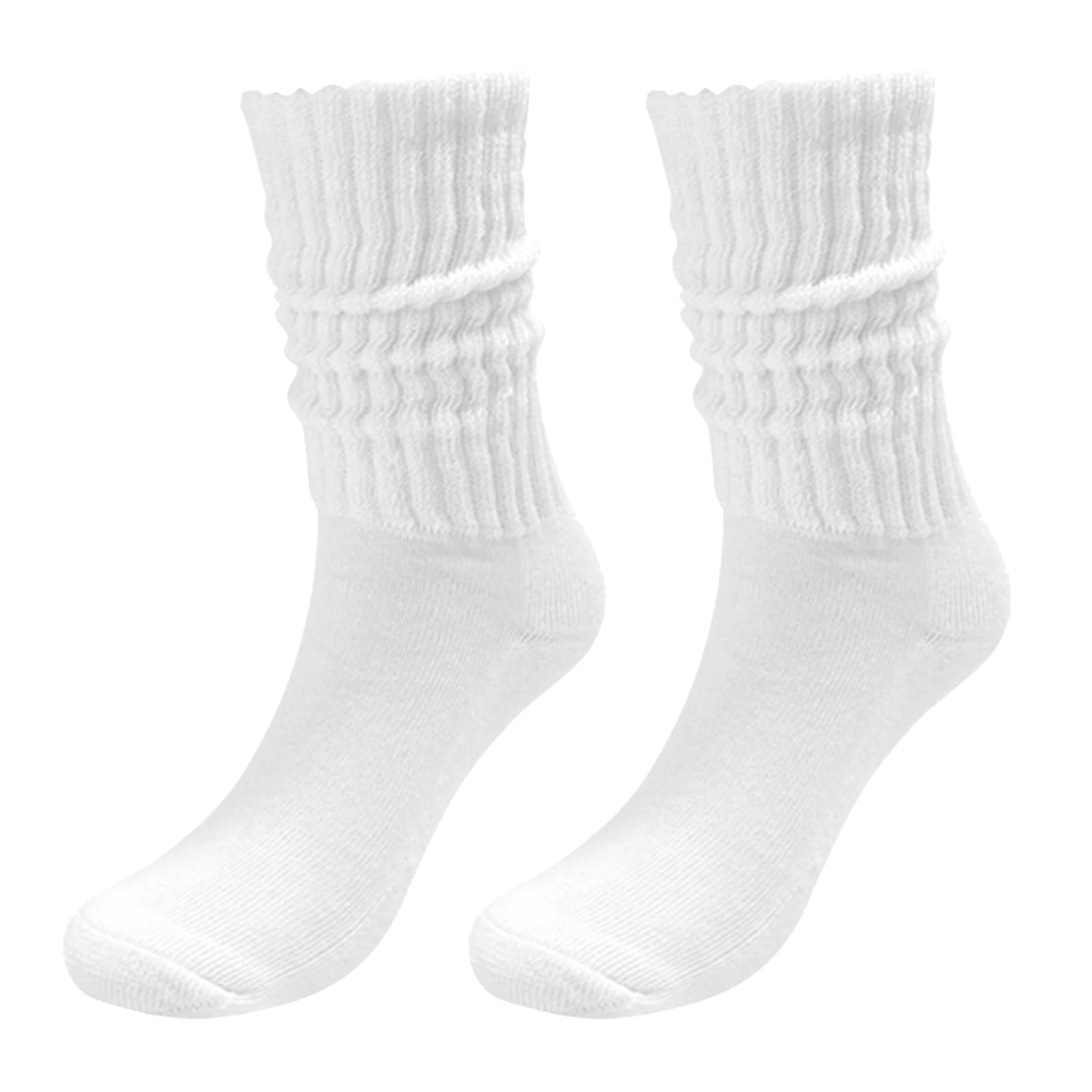 Womens Slouch Sock,Slouch Socks Men Women,Scrunch Sock Knee High Slouchy Socks Cotton Boot Socks,Crew Socks for Women Promotion Sales