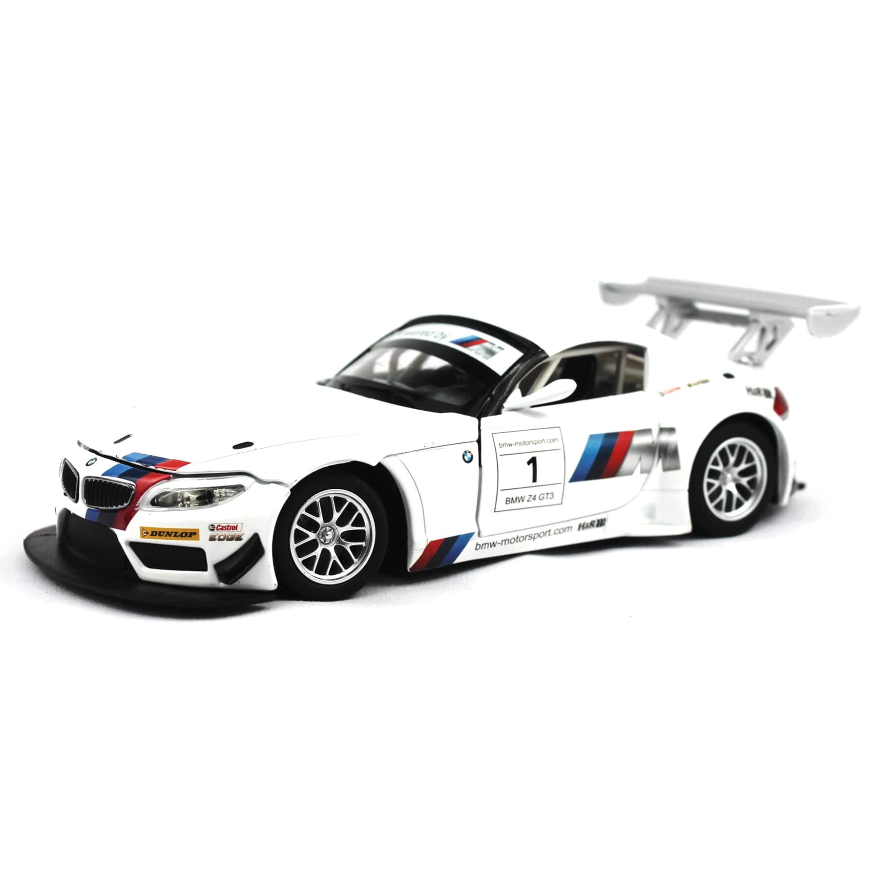 2013 BMW Z4 GT3: White and Silver - 1:24 Model Car by Optimum Diecast