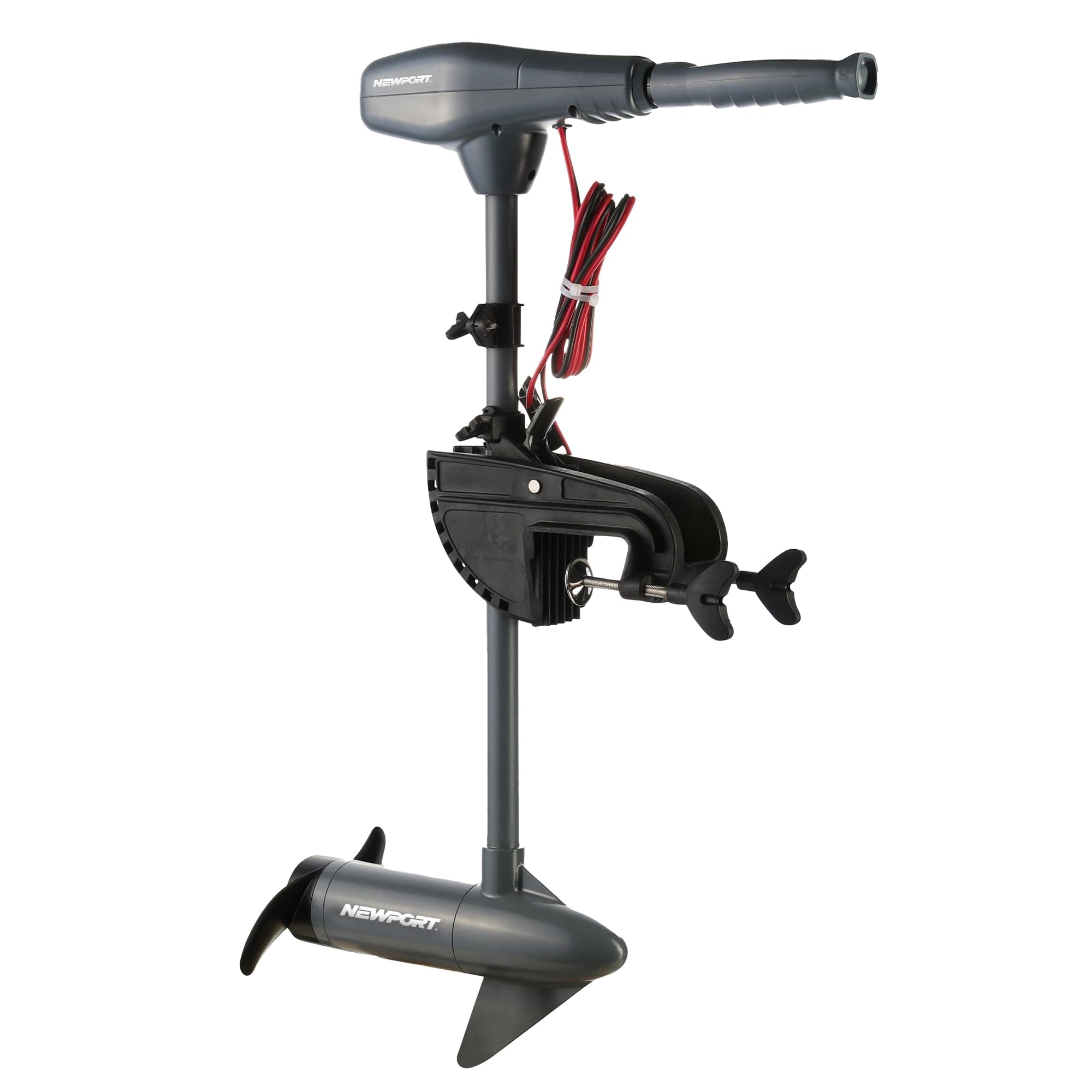 Newport Kayak Series 36lb Thrust Transom Mounted Saltwater Electric Trolling Motor w/LED Battery Indicator (24" Shaft)