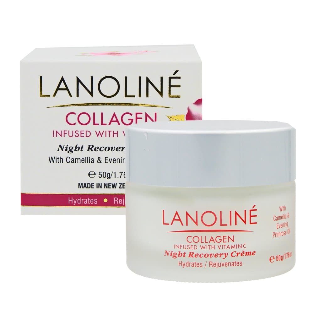 LanolineCollagen Vitamin C Night Recovery Cream Hydrate, Moisturize, Lift, Firm. Great for Dry Skin