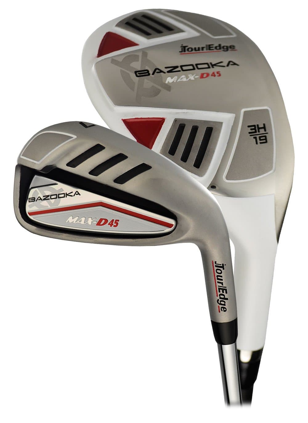 Tour Edge Men's Max D-45 2X6 Combo Hybrid Golf Club, Regular Flex, Graphite Hybrids and Steel Irons, Right Hand