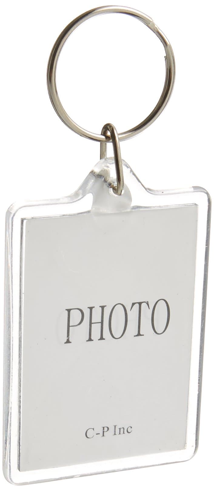 Teensery 10pcs Clear Acrylic Blank Photo Picture Frame Keychain Keyring Insert, Suit the size of 2.7 * 4.6cm (Rectangle)