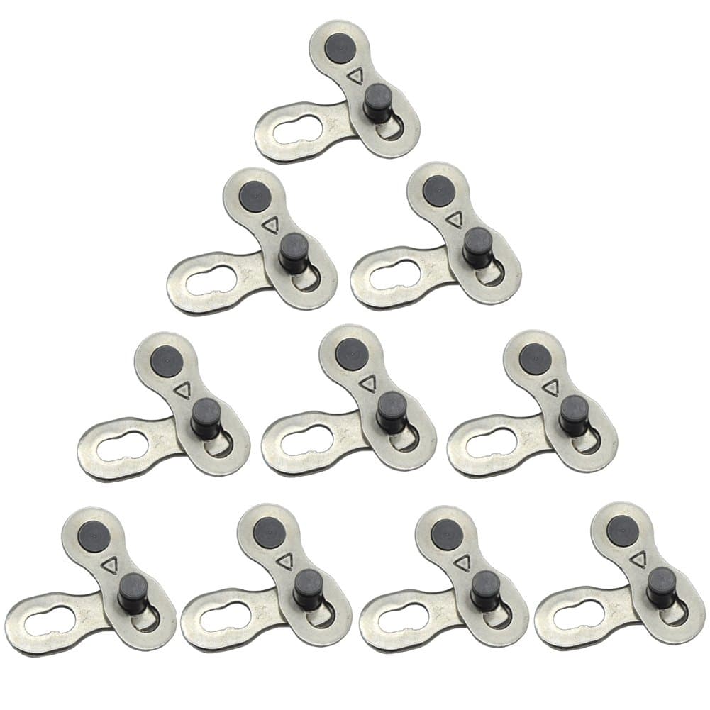 NineFn Bike Chain Link Silver Missing Chain Connectors Link 6/7/8/9/10 Speed Chain Master Link as Outdoor Spares (6/7/8 Speed)