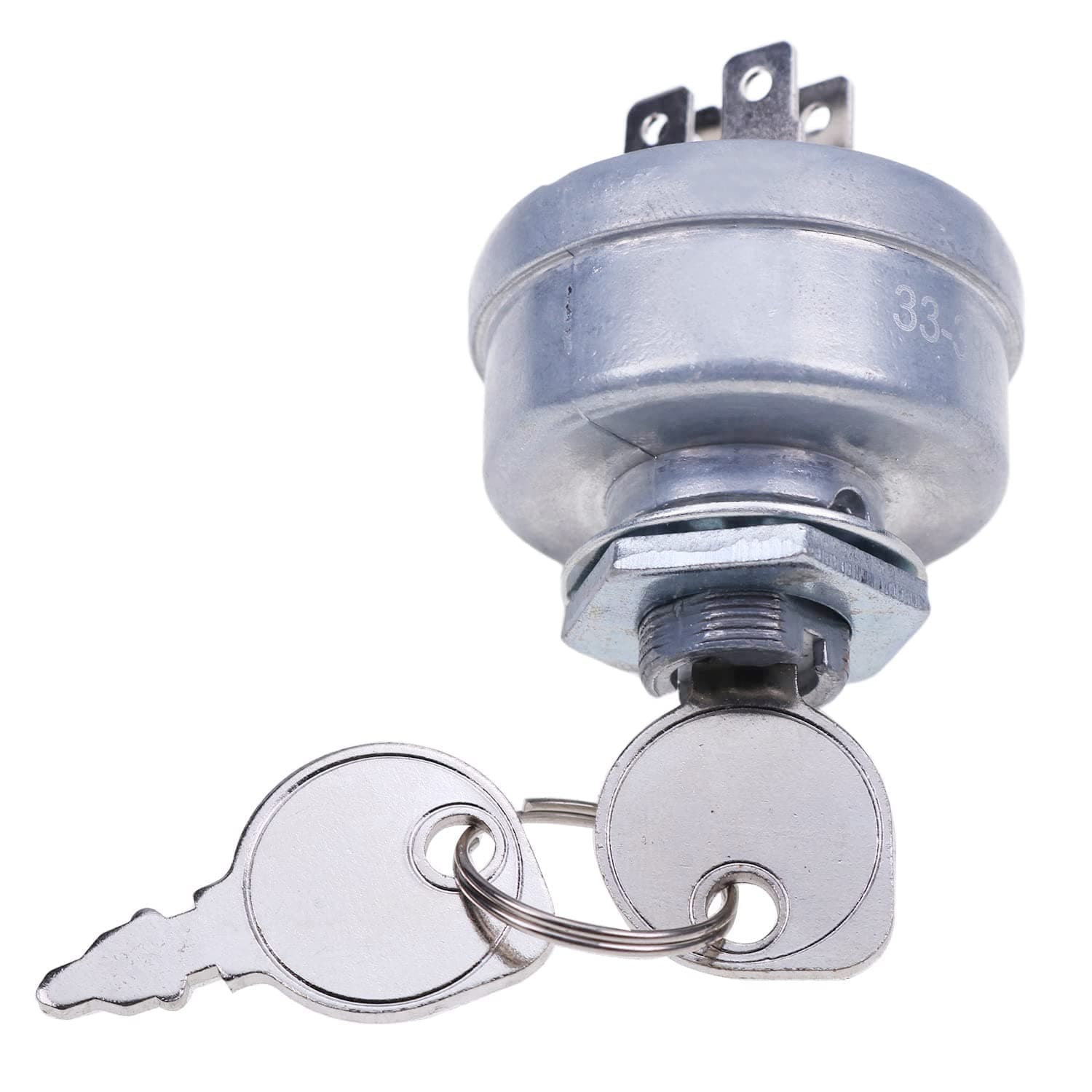 DVPARTS Starter Switch Ignition Switch W/2 Keys 25 099 04-S 25 099 02-S 2509902-S 2509904-S 2509902S 2509904S for Kohler CH11 CH12.5 CH14 CH18 CH20 Oregon 33-394 Stens 430-662 Toro 103991
