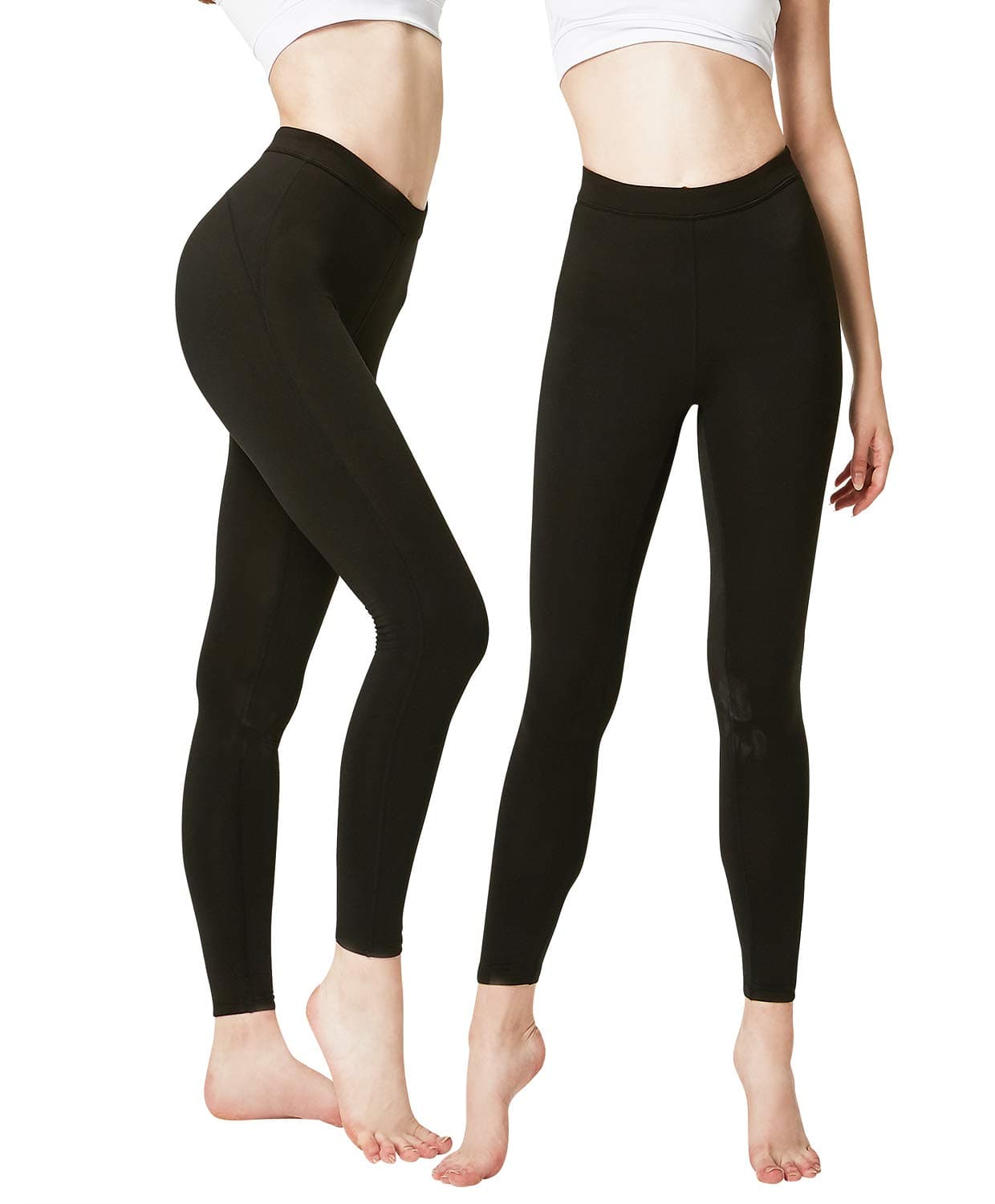 Women's 2 Pack Thermal Long Johns Underwear Leggings Pants