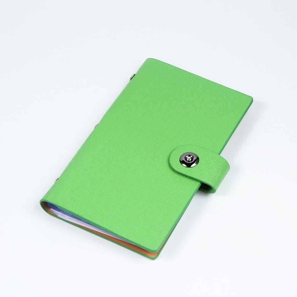 Name Card Book Holder Business Card Organizer for 240 Cards (Green)