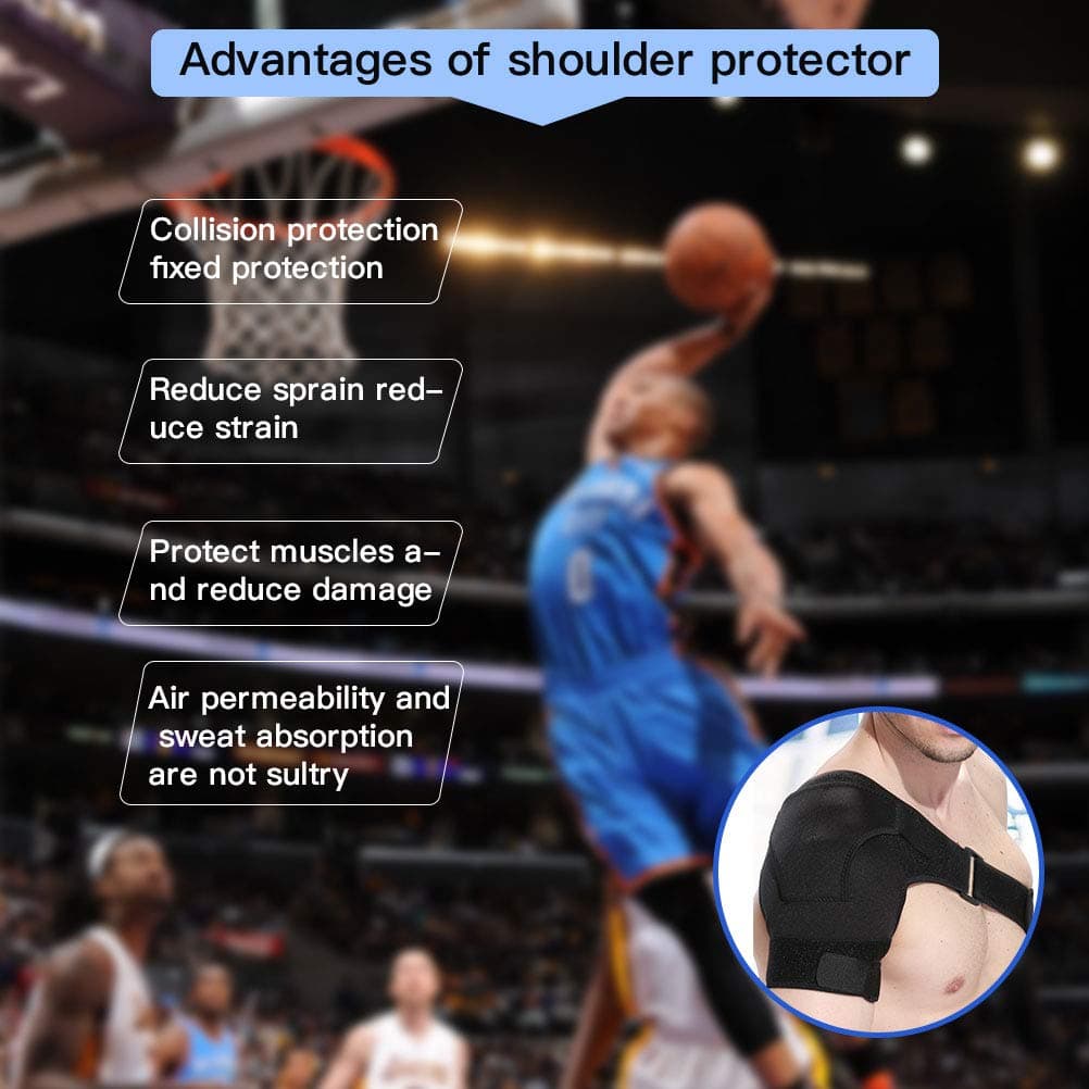 Rotator Cuff Brace for Women Men Shoulder Brace Support with Adjustable Belt and Sleeve, Pressure Pad for hot or ice Pack for Shoulder Impingement Syndrome, Tendonitis, Arthritis