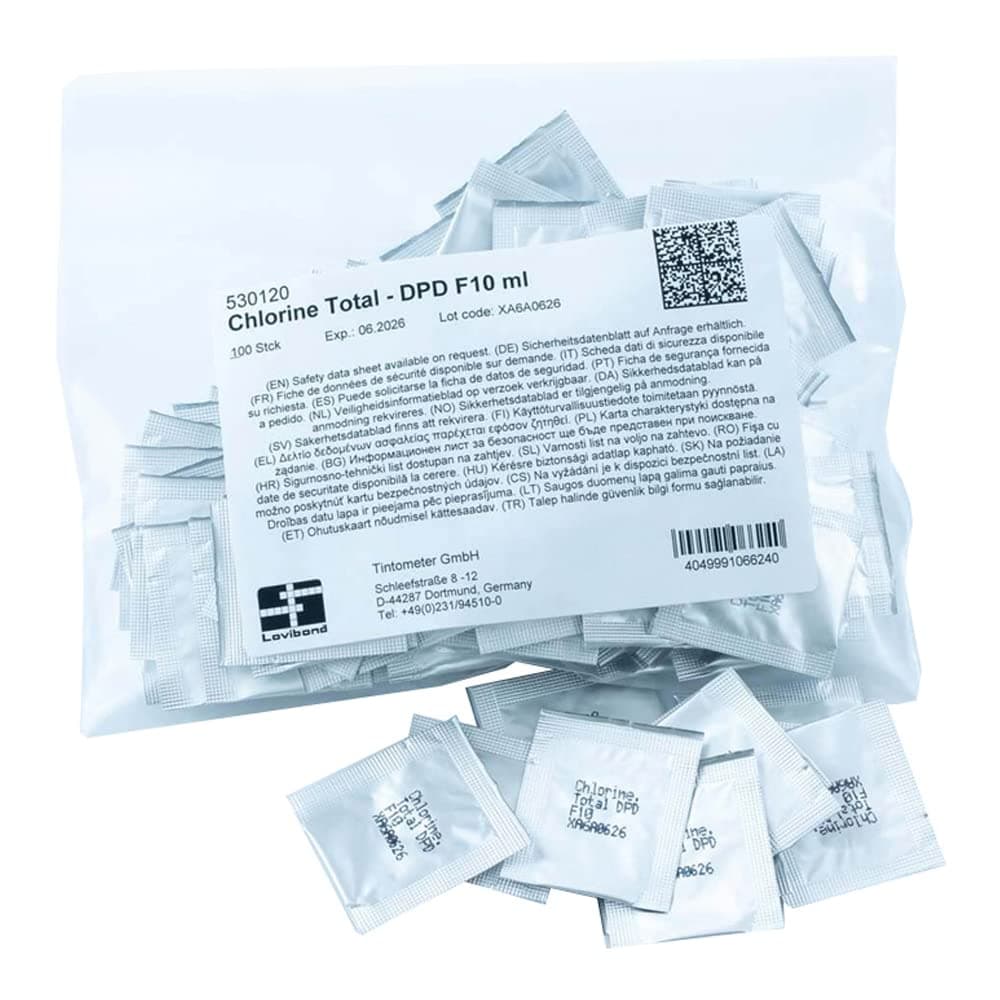 530120 DPD Total Chlorine Reagent Powder, 10 mL (Pack of 100), White