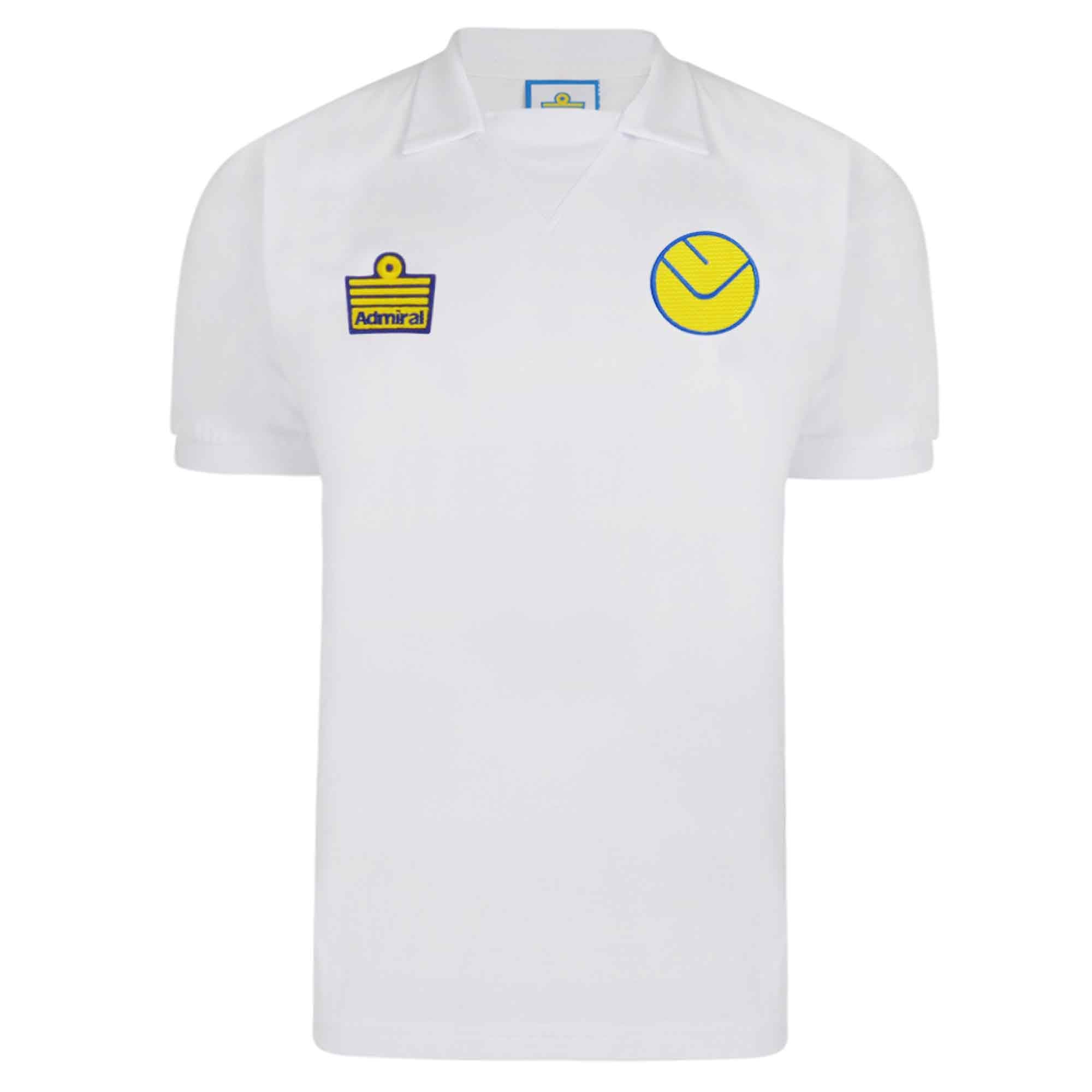 Official Leeds United 1970's Retro Shirt (100% Cotton Sizes S to 2XL)