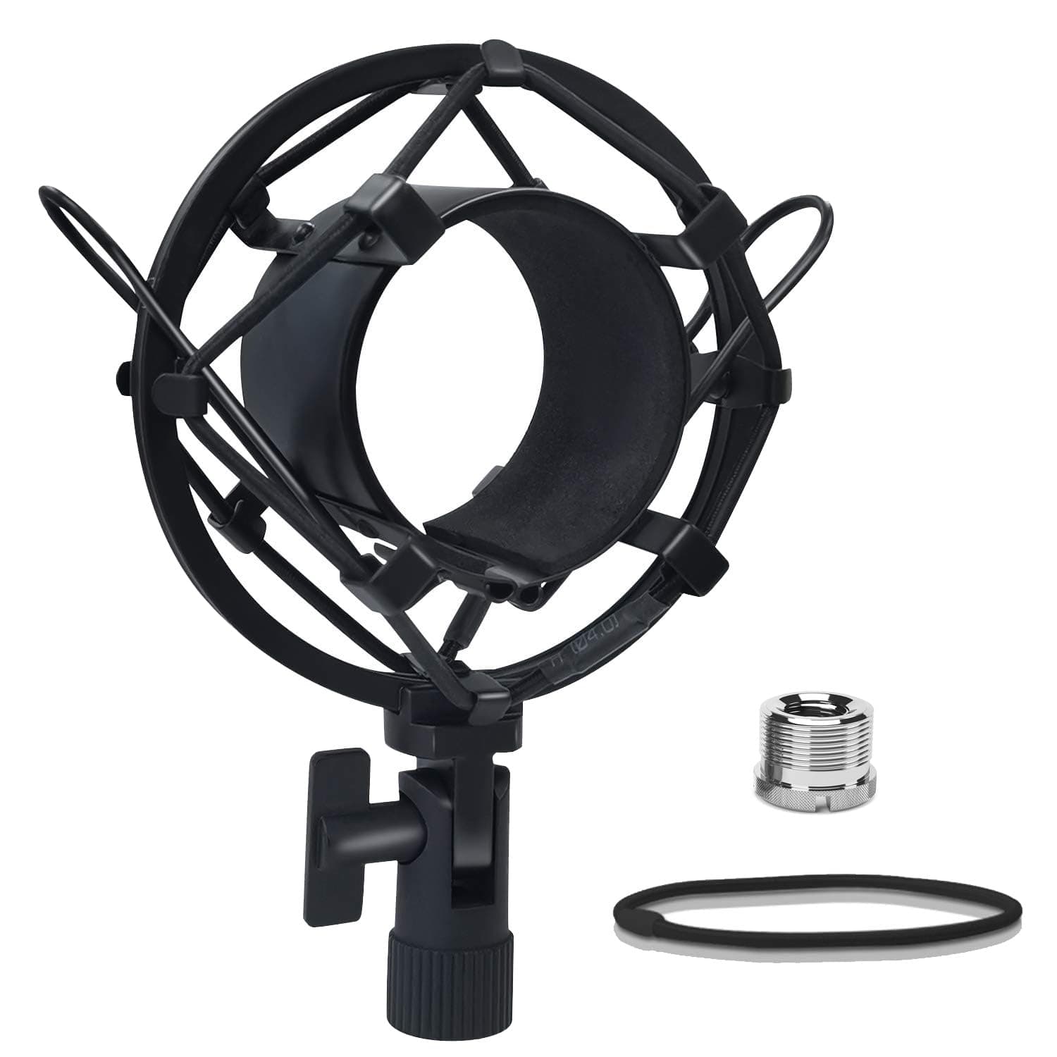 Boseen Universal Microphone Shock Mount, Mic Clip Holder for Diameter 47mm-53mm Mic Anti Vibration Adjustable High Isolation Shock Mount