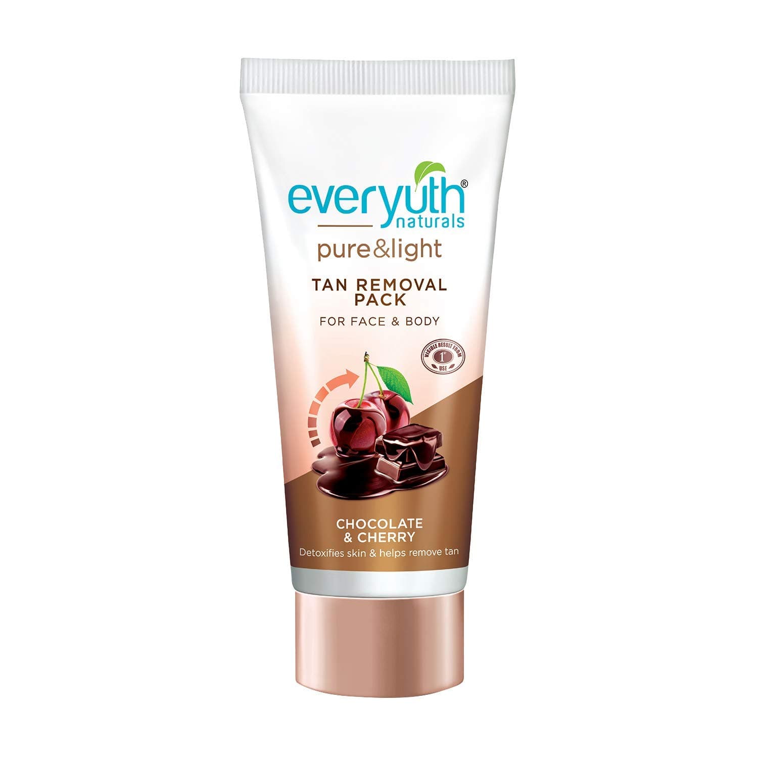 Everyuth Tan Removal Face Pack, Chocolate and Cherry, 50 g