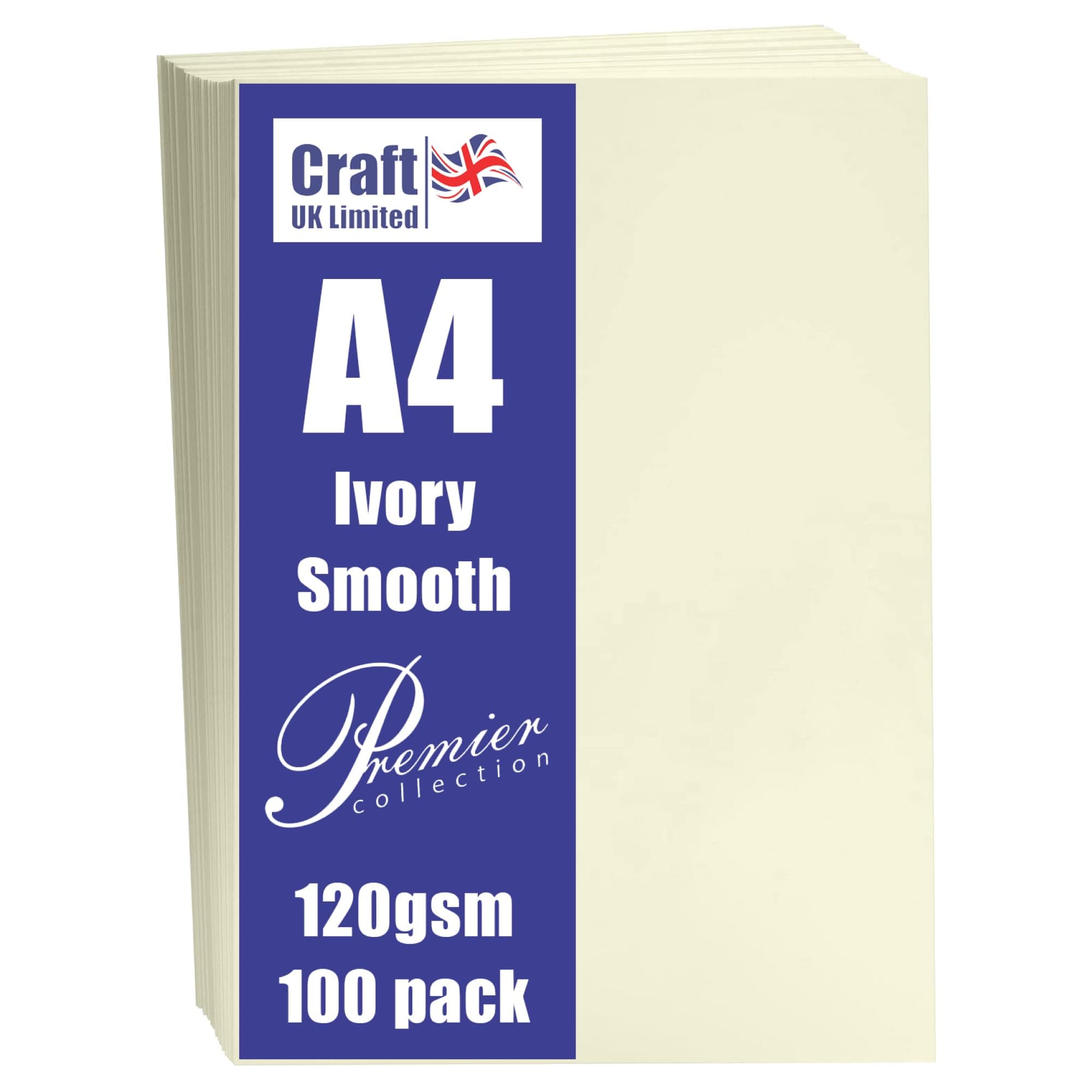 Craft UK Limited W126 Ivory Paper 120 gsm - 100 Sheets
