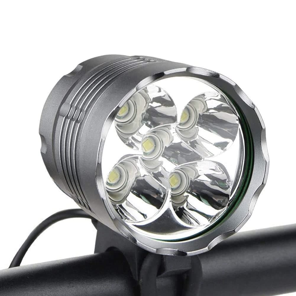Bike Lights, 10500 Lumens 5/7 Led Bicycle Light,Waterproof Mountain Bike Front Light with 9600 mαh Rechargeable Battery Pack, 3 Modes Bicycle Lights Front Headlamp for Cycling Safety