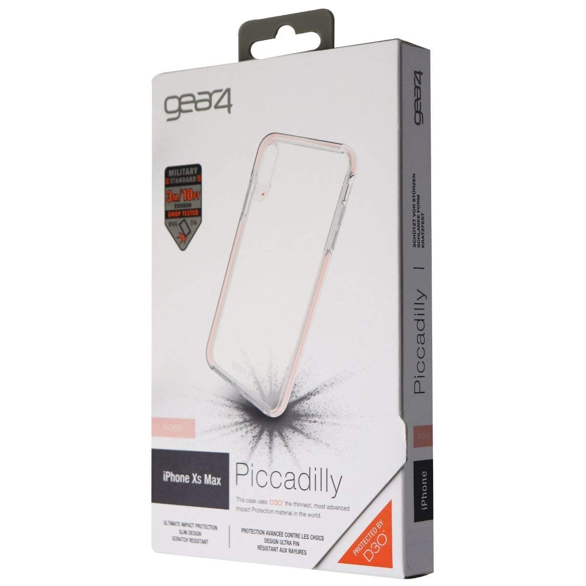 Gear4 Piccadilly Series Case for Apple iPhone XS Max - Rose Gold