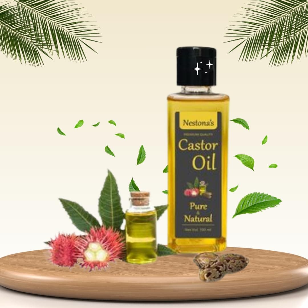 Castor Oil 100 ml | Natural Oil for Perfect Skin | Best for Hair Growth | Long Hairs | Skin Care | Laxative | Organic and Pure Oil | Moisturizing & Nourishing